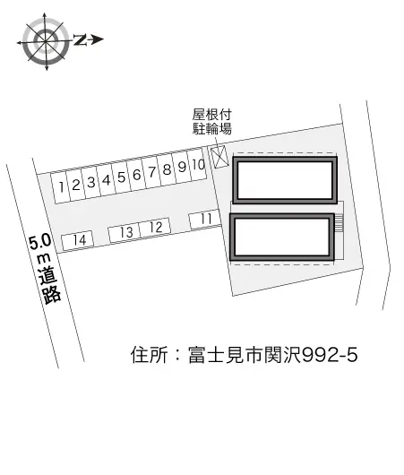 ★手数料０円★富士見市関沢　月極駐車場（LP）